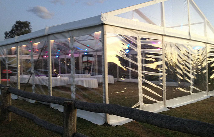 Clear Roof Marquee Wedding