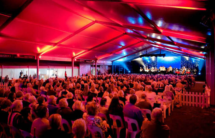 Entertainment Marquee for food and wine festival