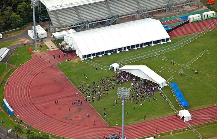 Entrance and VIP Marquee for Music Concert