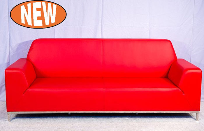 Flinders 3 seat lounge - Red