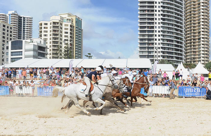 Great location and great weather for this annual event on the beach