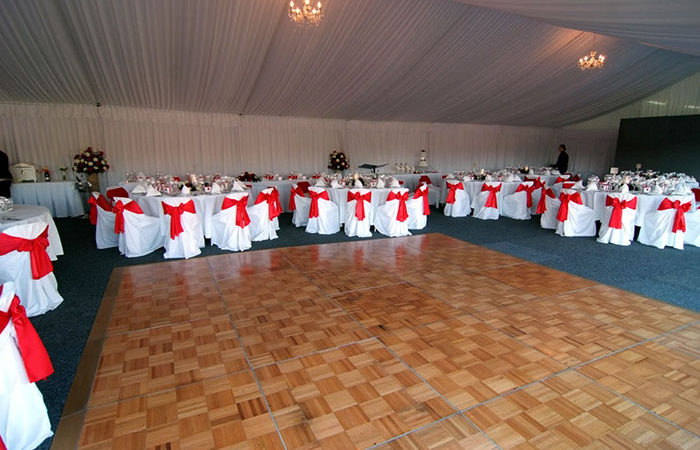 Parquetry Dance Floor for a wedding