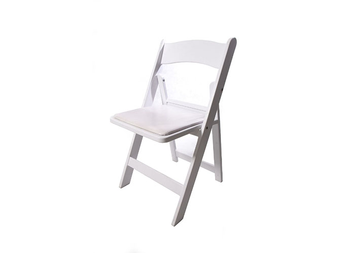 Vogue White Folding Chair Padded. Great For Casual Weddings Indoors Or Outdoors 