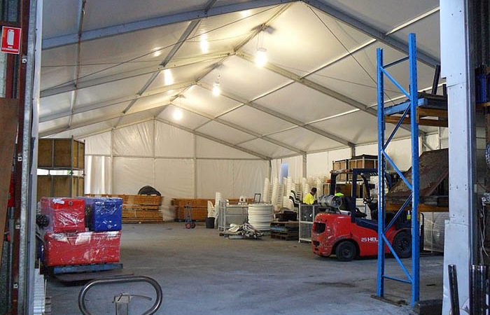 Warehouse 15m Marquee on 4m leg height