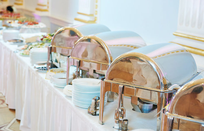 Photo of a buffet in an event