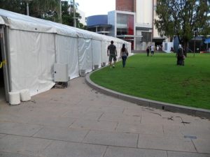 Corona virus testing tents