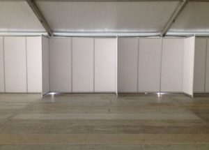 3x1m Booths inside marquee in new Schemex system