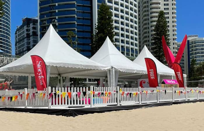 6 x6m London Pagoda with Picket Fence - StoryFest